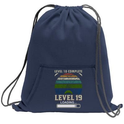 Level 18 Gamer Sweatshirt Cinch Pack Bag