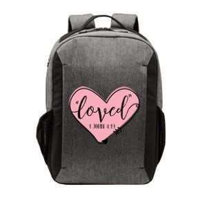 Loved 1 John 4:19 Bible Verse Holy Religious Week Faith Gift Vector Backpack