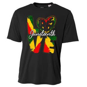 Love 1865 Juneteenth Pride Black Black Queen & King Cooling Performance Crew T-Shirt