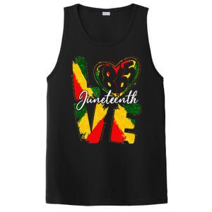 Love 1865 Juneteenth Pride Black Black Queen & King PosiCharge Competitor Tank