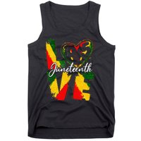 Love 1865 Juneteenth Pride Black Black Queen & King Tank Top