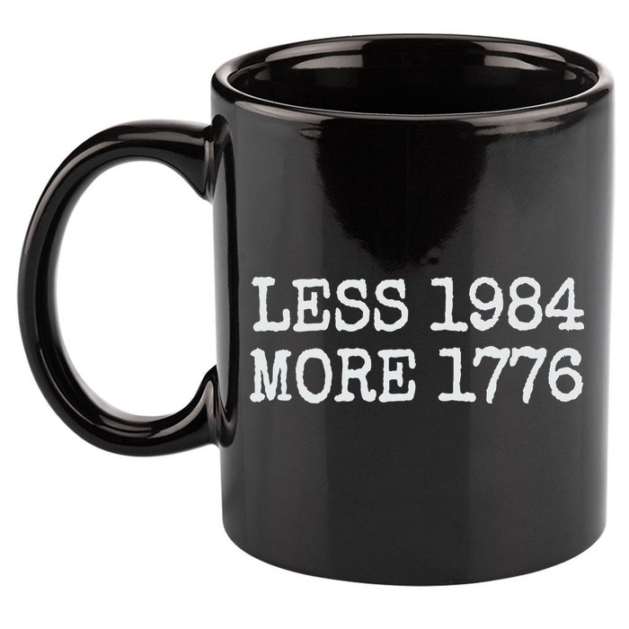 Less 1984 More 1776 Freedom Usa Save America Constitution T 11oz C Handle Ceramic Mug