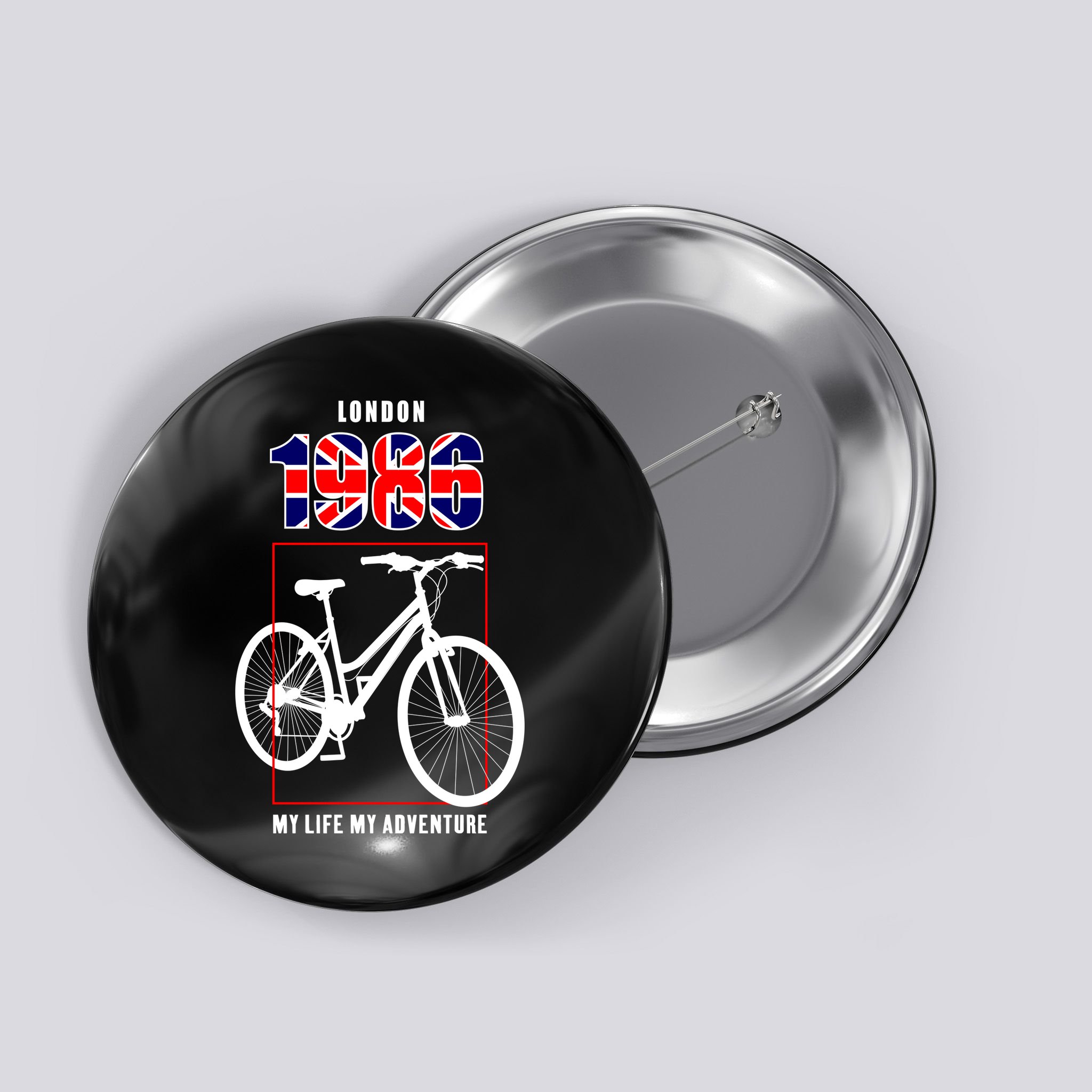 London 1986 My Life My Adventure Button