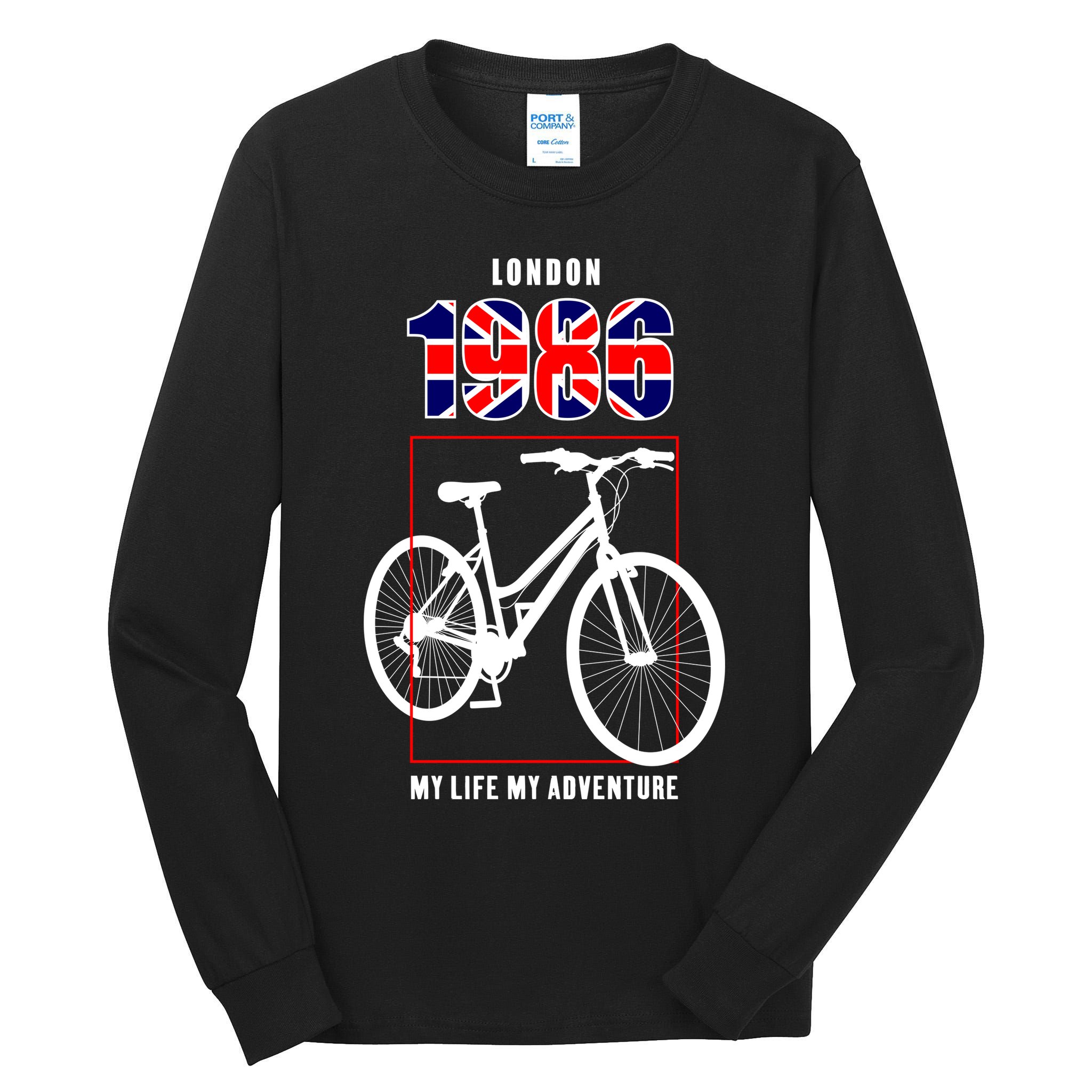 London 1986 My Life My Adventure Tall Long Sleeve T-Shirt