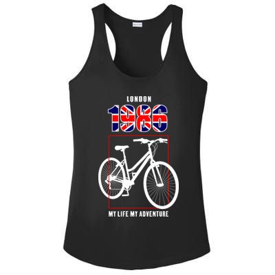 London 1986 My Life My Adventure Ladies PosiCharge Competitor Racerback Tank