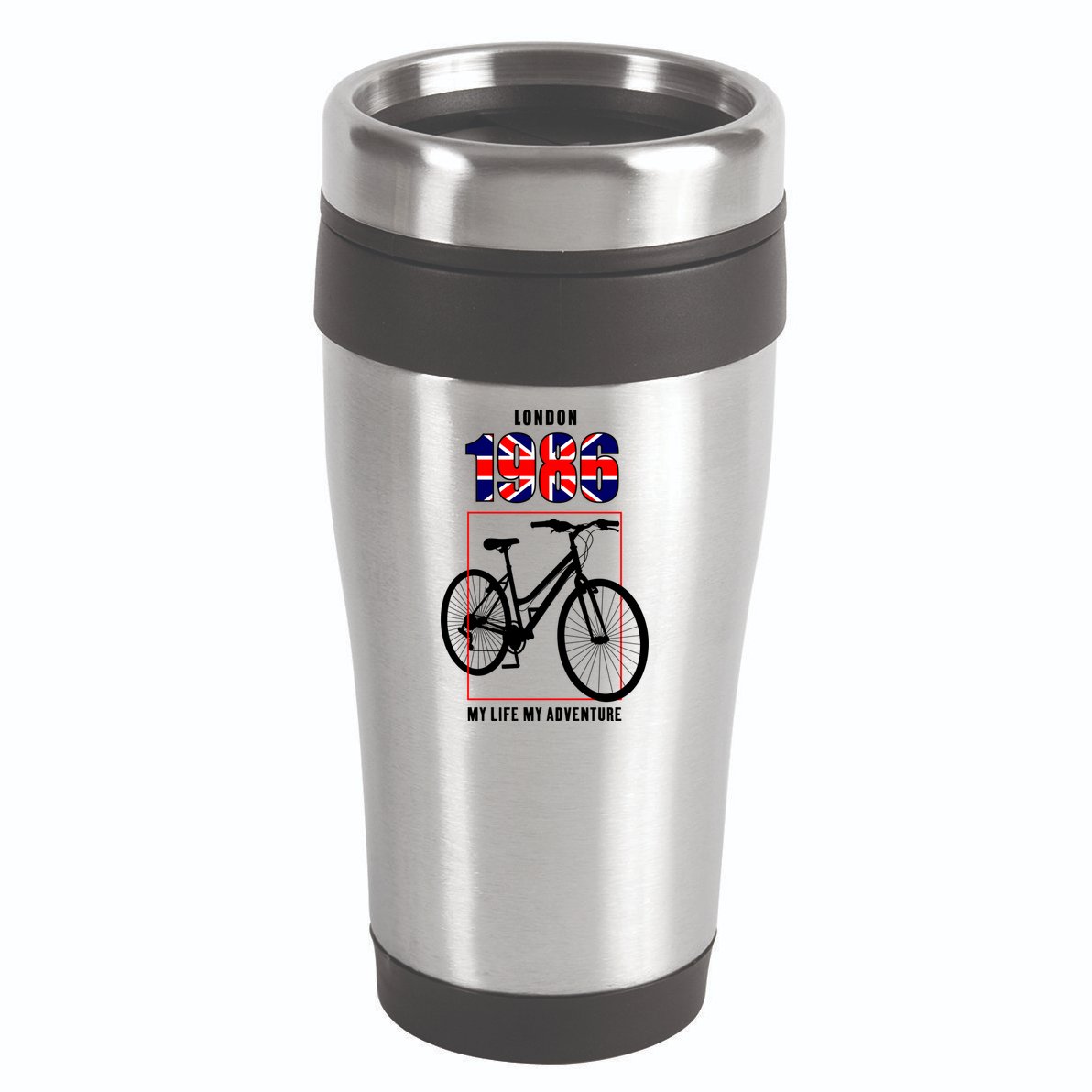 London 1986 My Life My Adventure 16oz Travel Tumbler