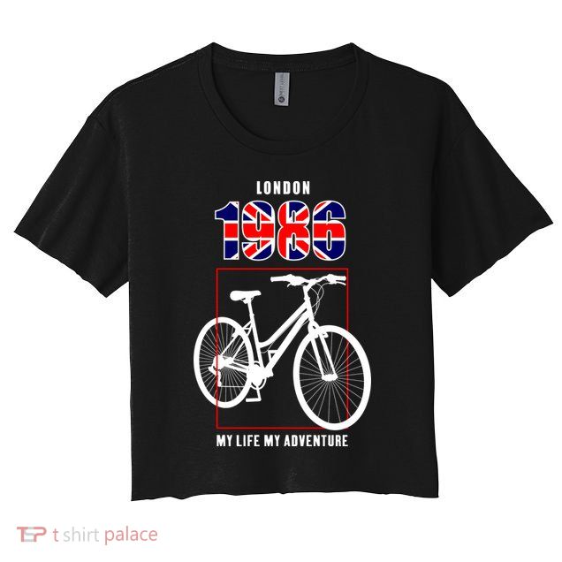 London 1986 My Life My Adventure Crop Top