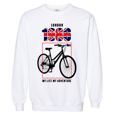 London 1986 My Life My Adventure Garment-Dyed Sweatshirt