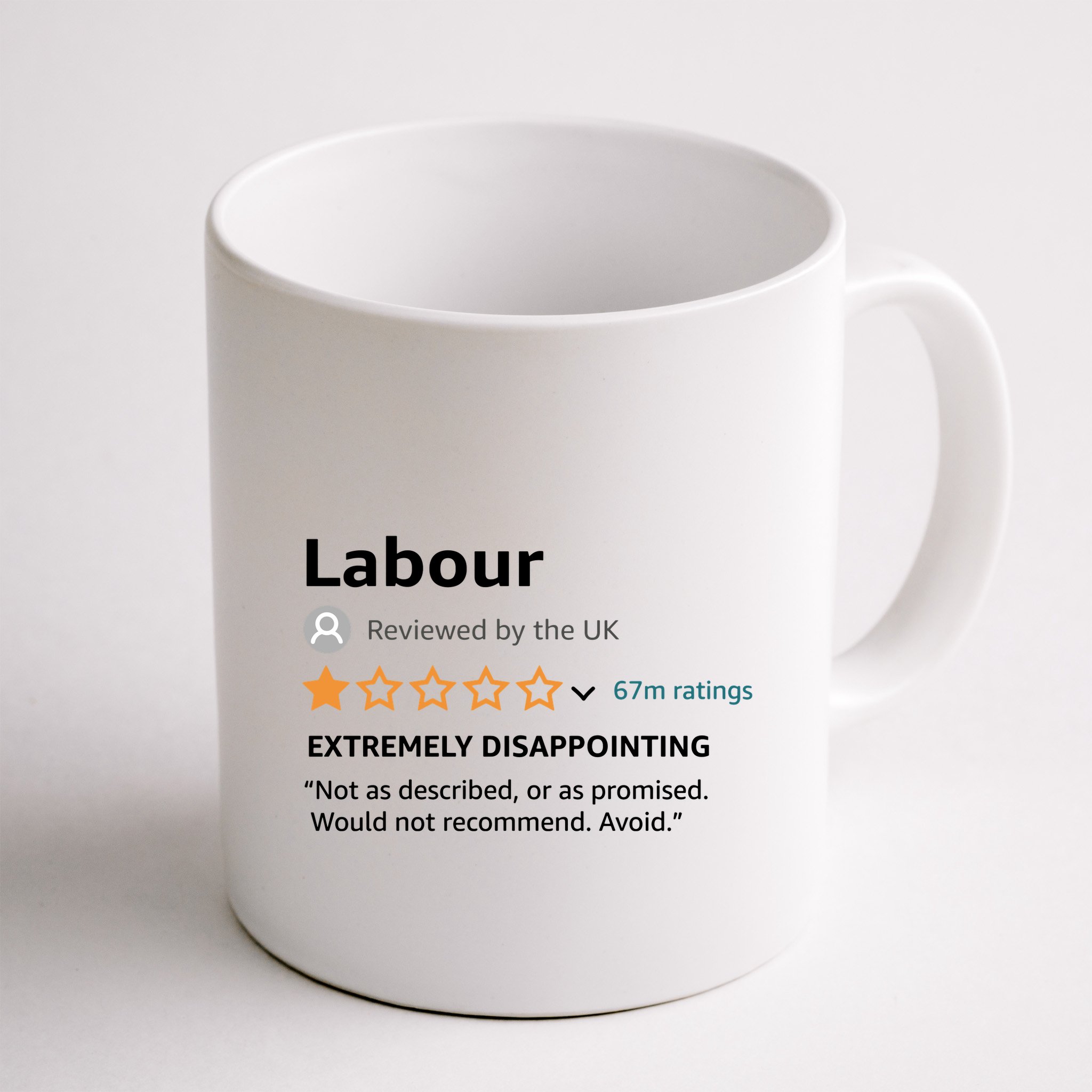 Labour 1 Star Review Mug