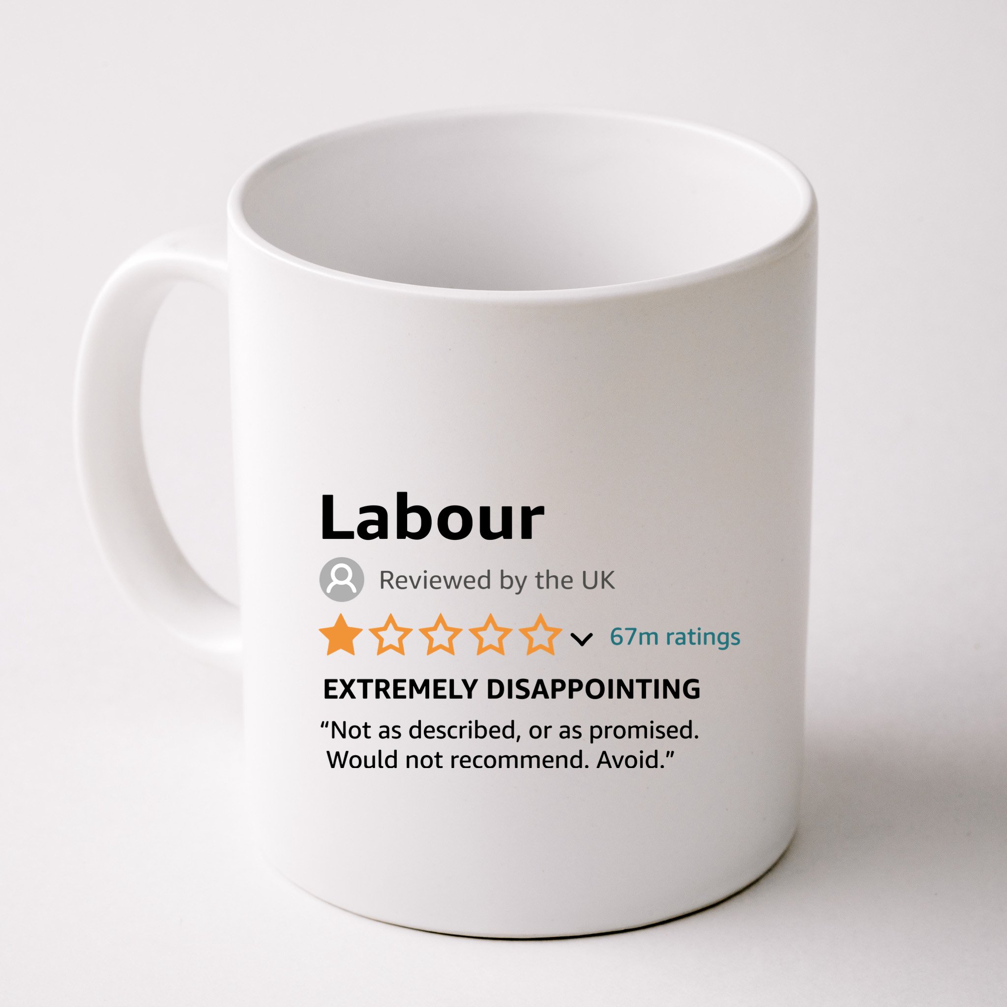 Labour 1 Star Review Mug