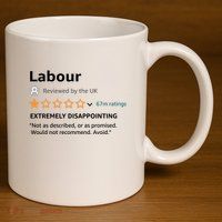 Labour 1 Star Review 11oz C Handle Ceramic Mug