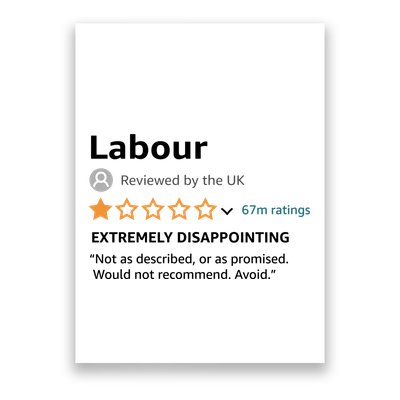 Labour 1 Star Review Poster