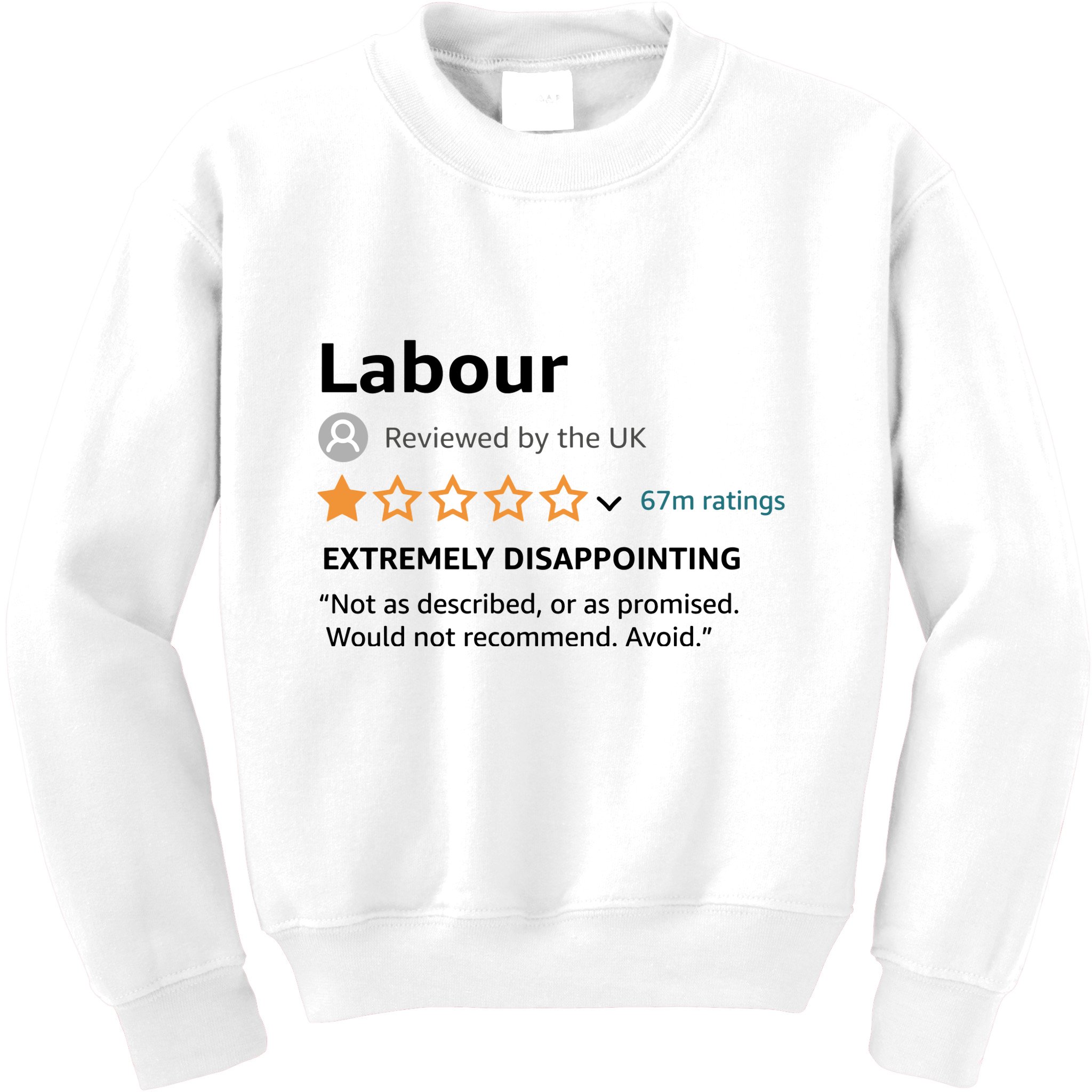 Labour 1 Star Review Kids Sweatshirt