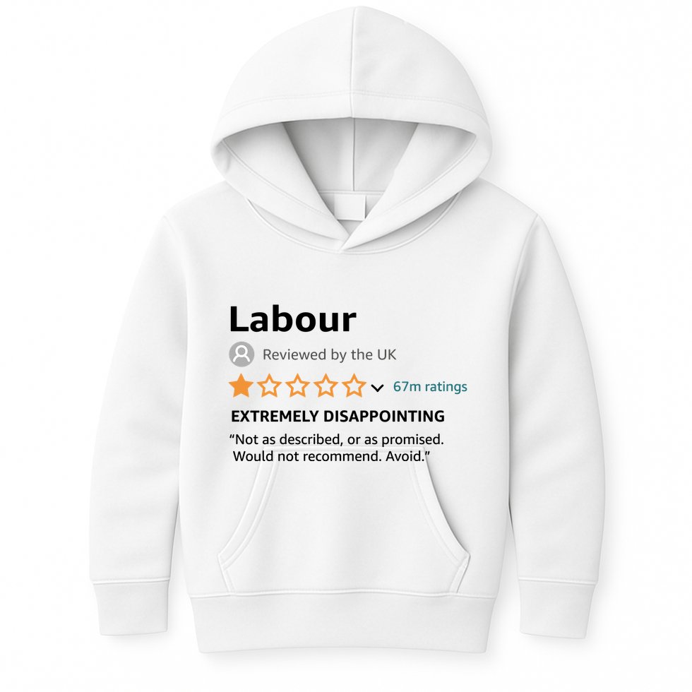 Labour 1 Star Review Kids Hoodie