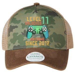 Level 11 Unlocked 11th Birthday 11 Year Old Boy Gifts Gamer Legacy Tie Dye Trucker Hat