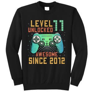 Level 11 Unlocked 11th Birthday 11 Year Old Boy Gifts Gamer Sweatshirt