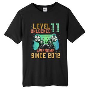 Level 11 Unlocked 11th Birthday 11 Year Old Boy Gifts Gamer Tall Fusion ChromaSoft Performance T-Shirt