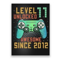 Level 11 Unlocked 11th Birthday 11 Year Old Boy Gifts Gamer Poster