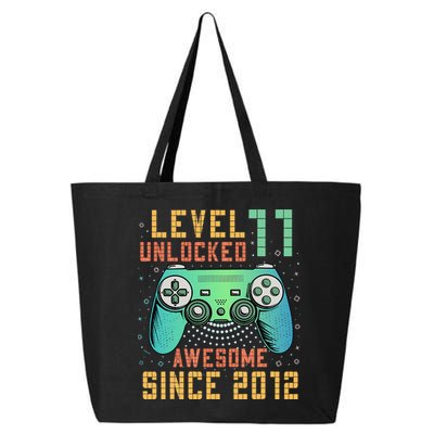 Level 11 Unlocked 11th Birthday 11 Year Old Boy Gifts Gamer 25L Jumbo Tote