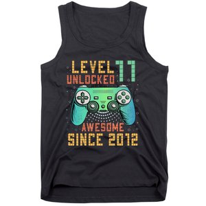 Level 11 Unlocked 11th Birthday 11 Year Old Boy Gifts Gamer Tank Top