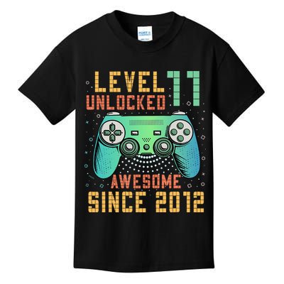 Level 11 Unlocked 11th Birthday 11 Year Old Boy Gifts Gamer Kids T-Shirt