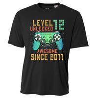 Level 12 Unlocked 12th Birthday 12 Year Old Boy Gifts Gamer Cooling Performance Crew T-Shirt