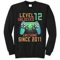 Level 12 Unlocked 12th Birthday 12 Year Old Boy Gifts Gamer Sweatshirt