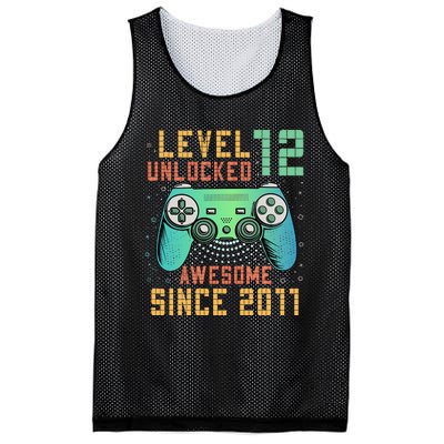 Level 12 Unlocked 12th Birthday 12 Year Old Boy Gifts Gamer Mesh Reversible Basketball Jersey Tank