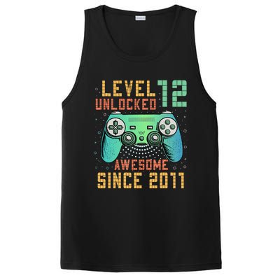 Level 12 Unlocked 12th Birthday 12 Year Old Boy Gifts Gamer PosiCharge Competitor Tank