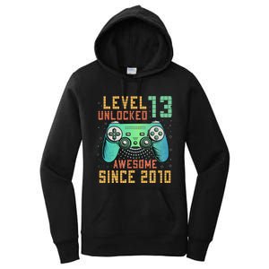 Level 13 Unlocked 13th Birthday 13 Year Old Boy Gifts Gamer Women's Pullover Hoodie