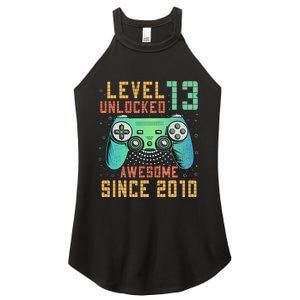 Level 13 Unlocked 13th Birthday 13 Year Old Boy Gifts Gamer Women's Perfect Tri Rocker Tank