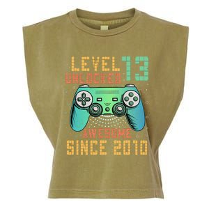 Level 13 Unlocked 13th Birthday 13 Year Old Boy Gifts Gamer Garment-Dyed Women's Muscle Tee