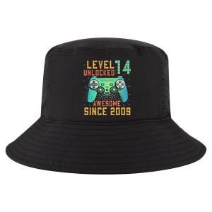 Level 14 Unlocked 14th Birthday 14 Year Old Boy Gifts Gamer Cool Comfort Performance Bucket Hat