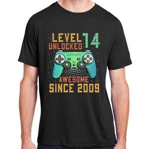 Level 14 Unlocked 14th Birthday 14 Year Old Boy Gifts Gamer Adult ChromaSoft Performance T-Shirt