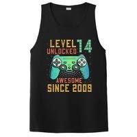 Level 14 Unlocked 14th Birthday 14 Year Old Boy Gifts Gamer PosiCharge Competitor Tank