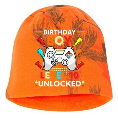 Level 10 Unlocked Video Gamer 10th Birthday Gamer . Kati - Camo Knit Beanie