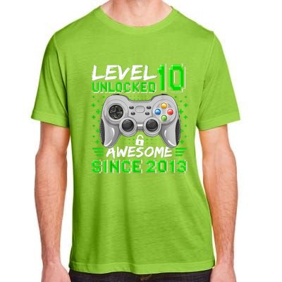 Level 10 Unlocked Awesome 2013 Funny Gamer 10th Birthday Adult ChromaSoft Performance T-Shirt