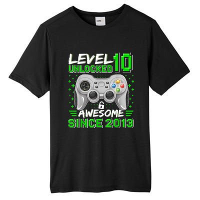 Level 10 Unlocked Awesome 2013 Funny Gamer 10th Birthday Tall Fusion ChromaSoft Performance T-Shirt