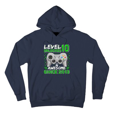 Level 10 Unlocked Awesome 2013 Funny Gamer 10th Birthday Hoodie