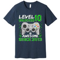 Level 10 Unlocked Awesome 2013 Funny Gamer 10th Birthday Premium T-Shirt