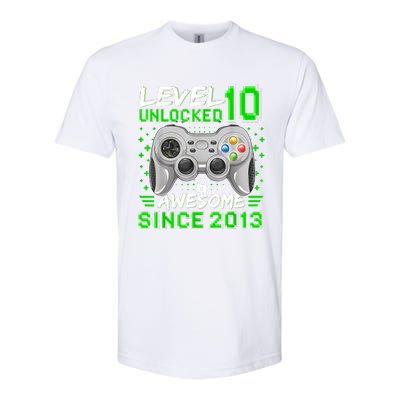 Level 10 Unlocked Awesome 2013 Funny Gamer 10th Birthday Softstyle CVC T-Shirt