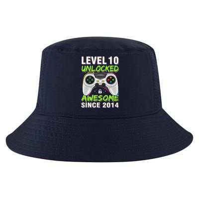 Level 10 Unlocked Awesome Since 2014 10th Birthday Gaming Cool Comfort Performance Bucket Hat