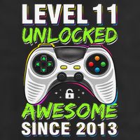 Level 11 Unlocked Awesome Since 2013 11th Birthday Gaming Adult Drive Performance Visor