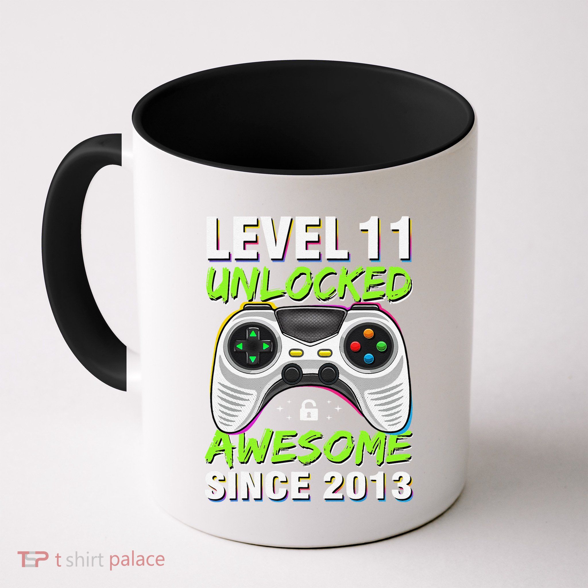 Level 11 Unlocked Awesome Since 2013 11th Birthday Gaming Mug