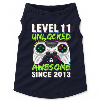 Level 11 Unlocked Awesome Since 2013 11th Birthday Gaming Doggie Tank