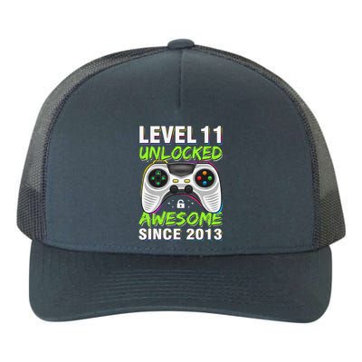 Level 11 Unlocked Awesome Since 2013 11th Birthday Gaming Yupoong Adult 5-Panel Trucker Hat