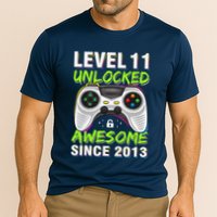 Level 11 Unlocked Awesome Since 2013 11th Birthday Gaming Cooling Performance Crew T-Shirt
