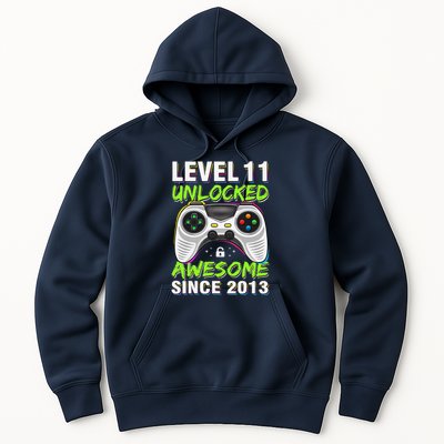 Level 11 Unlocked Awesome Since 2013 11th Birthday Gaming Hoodie