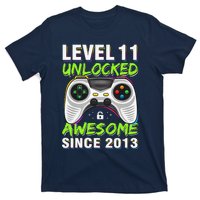 Level 11 Unlocked Awesome Since 2013 11th Birthday Gaming T-Shirt