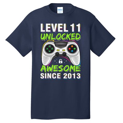 Level 11 Unlocked Awesome Since 2013 11th Birthday Gaming Tall T-Shirt